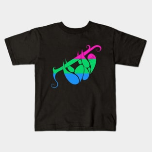 Polysexual Flag Sloth Kids T-Shirt